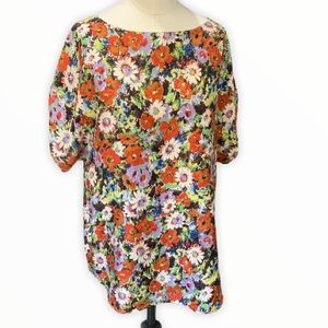 Steven Alan Floral Silk Top